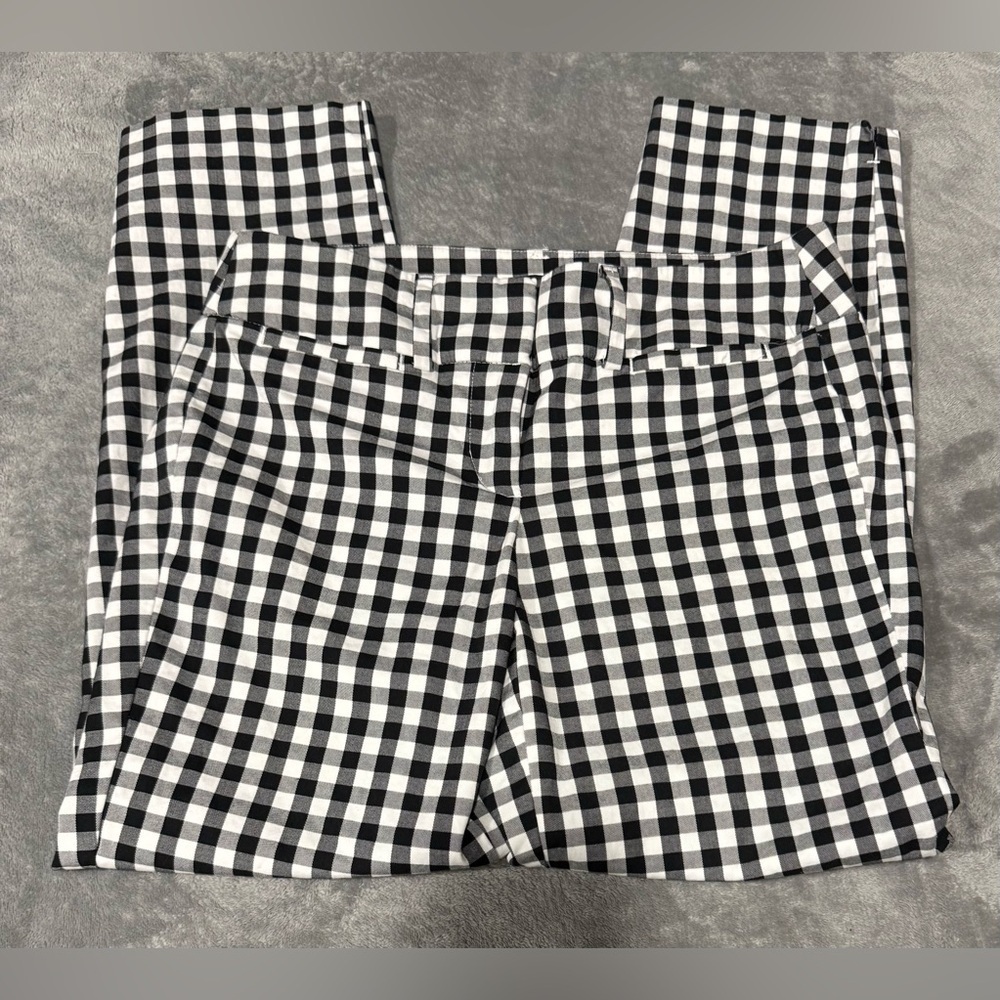 Ann Taylor Factory Black and White Checkered Pants - Picture 3 of 8